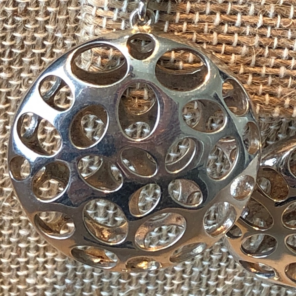 .950 silver statement ring and earrings jewelry set - Picture 10 of 16